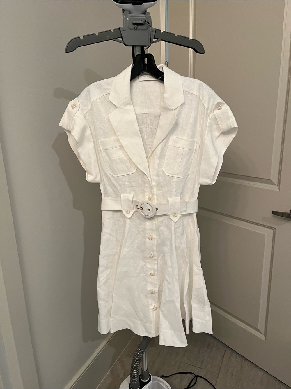 Zimmermann Awaken Linen Mini Dress